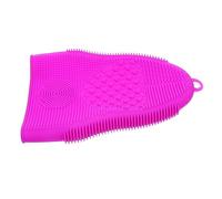GANAZONO Silicone Brush Cleaning Pad and Makeup Brush Cleaner Mat Purple Dual-texture Scrubber for Deep Cleaning Portable Beauty Tool for Makeup Artists and Daily Use