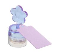 GANAZONO Silicone Nail Art Stamper Kit with Cushion Flower Handle Transparent Crystal Manicure Tool for Home and Salon Nail Stamping Easy to Use for Women
