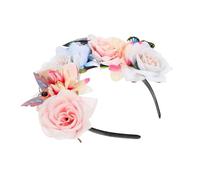 GANAZONO Simulation Flower Headband with Butterfly and Floral Design for Women for Cosplay Tea Parties and Prom Events Stylish Hair Accessory with Lifelike Decor