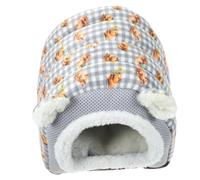 GANAZONO Small Hamster Hideout Nest Bed Thickened Warm Cozy Small Pet Sleeping House Washable Portable Guinea Pig Bunny Chinchilla Shelter Gray Plaid