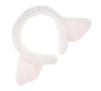 GANAZONO Soft Plush Lamb Ear Headband for Women Adorable Animal Ear Hair Hoop Comfortable Hairbands for Women Hair for Farm Parties and Face Washing