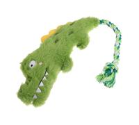 GANAZONO Squeaky Plush Dog Alligator Shaped Crinkle Chew for Small Medium and Large Dogs Teething Relief and Interactive Fun Birthday Present for Pets