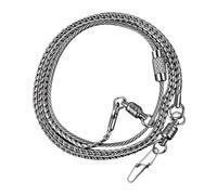 GANAZONO Stainless Steel Bird Foot Chain Anklet Anti-off Parrot Ankle Rings for Cockatiels Lovebirds Peony Thin Metal Chain Safe Pet Harness