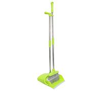 GANAZONO Stainless Steel Broom Dustpan Home Cleaning Tool Soft Sweeping Brush for Kitchen and Living Use