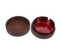 GANAZONO Stainless Steel Covered Ashtray with Lid Lightweight Portable Cigar Ash Tray for Smokers Compact Elegant Ashtray for Home Office Patio Travel Easy to Clean Minimalist Design