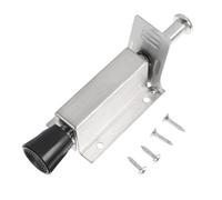 GANAZONO Stainless Steel Door Mount Doorstop with Stronger Friction and Hold Door at Angle Function Silver Foot Operated for Office and Home Use