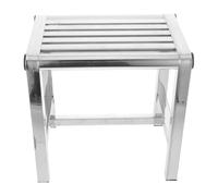 GANAZONO Stainless Steel Stool for Shower Compact Bathroom Footrest Bench Home Use Metal Step Stool for Wet Areas Like Restrooms and Kitchens