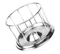 GANAZONO Stainless Steel Tortoise Feeder Bowl Medium Size Pet Food Dish and Water Dispenser Household Reptile Feeding Accessory for Turtles and Tortoises