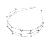 GANAZONO Star Rhinestone Headband for Multi Metallic Hairband with Glittering Comfortable Non Slip Accessory for Weddings Parties and Everyday Celebrations