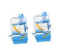GANAZONO Three Layer Hamster Cage Luxury Small Pet House Villa Cage for Hamster Enrichment for Small Animals