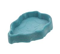 GANAZONO Tortoise Drinking Dish Pet Drinking Tray Reptile Feeding Corner Bowl Leopard Tank Accessories for Gecko Food Cups