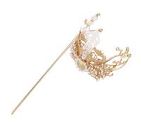 GANAZONO Traditional Chinese Hairpin Stick for Women Lightweight Alloy Hanfu Hair Chopstick with Detailed Vintage Motifs Secure Hair Bun Accessory for Weddings and Festivals