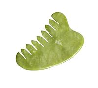 GANAZONO Traditional Chinese Jade Comb Hair Spa Acupuncture Tool for Scalp Exfoliation Random Color