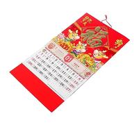 GANAZONO Traditional Chinese Style Hanging Calendar for Home Decor Wall Calendar Lunar Dates for Family Use and Year