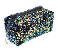 GANAZONO Travel Cosmetic Bag Sequin Design Large Capacity Makeup Organizer Portable Zipper for Women Assorted Style