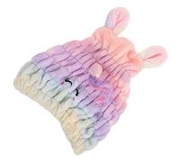 GANAZONO Unicorn Coral Fleece Hair Towel Wrap Absorbent Drying Cap for Women and Babies Soft Bath Hair Turban Shower Use