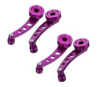 GANAZONO Universal Car Window Crank Handle Replacement 2 Sets Aluminum Alloy Door Window Winder Repair Handles with Purple Set for Vehicle Interior Trim