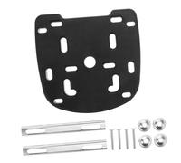 GANAZONO Universal Thickened Luggage Rack Base Plate Rear, Plastic and Iron Fixing Set with Screws and Strips Stable, Waterproof Support for Back Tail Motorcycle Motorbike Box