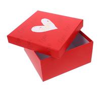 GANAZONO Valentine Day Heart Pattern Box Packaging for Jewelry Bridesmaid Proposals and Eternal Flowers for Weddings and Party Favors