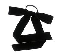 GANAZONO Velour Bowknot Hair Tie for Women Elastic Ponytail Holder with Large Velvet Ribbon Decorative Hair Bow Accessory for Daily Wear Parties Photo Shoots