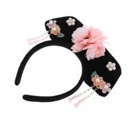 GANAZONO Vintage Qing Hair Hoop Ancient Chinese Headband for Girls Traditional Dress-up Accessory for and Photo Sessions Comfortable and Design