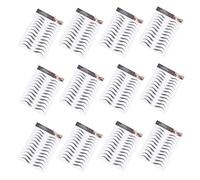 GANAZONO Waterproof Eyebrow Stickers 12pcs 6d Natural Look Temporary Brow for Makeup and Daily Use