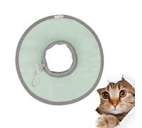 GANAZONO Waterproof Lightweight Breathable Cat Neck Collar, Anti-Lick Protective Neckwear for Small Cats, Green Size S