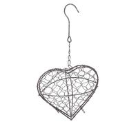 GANAZONO Wedding Decor Hanging Planters Heart Shape Flower Pots Metal Succulent Plants Basket Wire Wreath Frame Wall Air Plant Holder for Flower Pots Indoor