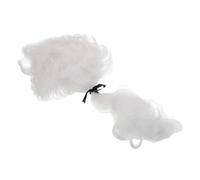 GANAZONO White Lawyer Wig with Ribbon for Cosplay Masquerade and Historical Reenactments Realistic Judge Costume Accessory for Courtroom Role-play Theatrical Performances and Fancy Dress