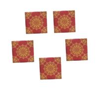 GANAZONO Wine Red Wedding Printed Napkins 100pcs Disposable Two-Layer Paper Napkins 33x33cm Natural Luncheon Serviettes for Wedding Banquet and Party