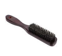 GANAZONO Wooden Beard Brush and Facial Cleaning Brush Set for Men Red 1 Piece Coarse and Fine Teeth Grooming and Combing for Salon and Home Use