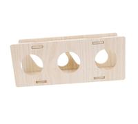 GANAZONO Wooden Hamster Tunnel Hideout Smooth Safe Pet for Small Animals Guinea Pig Houses and Hideouts Exercise Activity Enrichment Compact Cage Accessory