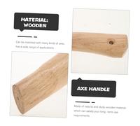 GANAZONO Wooden Handle Replacement Wooden Grip Accessory Fits Multiple Types Easy to Install Comfortable Polished Surface for Outdoor and Camping Use