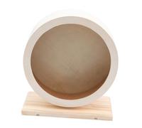 GANAZONO Wooden Silent Hamster Running Wheel for Pets Mute Exercise Roller for Hamsters Chinchillas and Gerbils Comfortable for Indoor Play and Activity