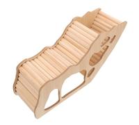 GANAZONO Wooden Small Animal Hideout House Multipurpose Guinea Pig Hamster Rest Cave Safe Chew for Mice Rats Natural Habitat for Furry Friends for Fun Stimulation