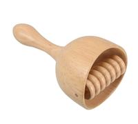 GANAZONO Wooden Swedish Massage Cup with Roller Ergonomic Gua Cup for Muscle Relaxation Sculpting Manual for and Home Use