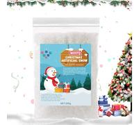 Ganbaro Artificial Snow, Instant Snow, Fake Snow, Plastic Fake Snowflakes, Artificial Snow for Crafts, Snow for Christmas Tree Decoration Holiday Decor, Winter Christmas Snowflakes Displays, 200g