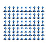 GANCEI 100 Pieces Adjustable Pressure Compensating Irrigation Drippers, 2L 4L 8L 16L Flow Spot Emitters for Potted Plants, Fruit Trees, Flower Beds and Gardens(8L)