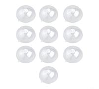 GANCEI 10Pcs Chrismtams Clear Fillable Baubles,9/10/12cm Empty Craft Baubles To Fill, DIY Christmas Tree Ornaments For Wedding Party Home Decor(12cm)
