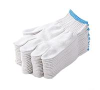 GANCEI 12 Pairs Nylon Work Gloves Soft Flexible Fit | Seamless polyester knit, cotton blend fabric, breathable design, 12 pairs for value pack, general purpose use