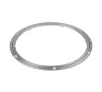 GANCEI 16 Inch Aluminium Lazy Susan Turntable for Glass Dining Table, Smooth Manual Ball Bearing Rotating Server, Rust Resistant Silver Kitchen Disc(16inch391*10thick)