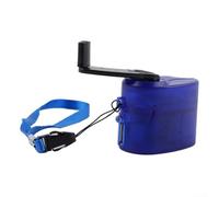 GANCEI 1Pcs Hand Crank Usb Charger, Manual Dynamo Generator Power Bank With Indicator Light, Portable Charging Device For Travel, Camping, Hiking(Blue)