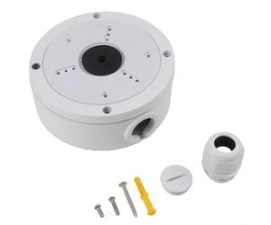 GANCEI 1Pcs Junction Box For Dome Camera, Aluminum Alloy Indoor Outdoor Mount Bracket With Cable Management, Gray, For Home Office Business