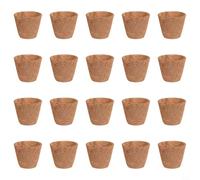 GANCEI 20PCS Biodegradable Coconut Coir Planting Pots, Breathable Nursery Bags For Blueberry, Gardening(Medium Size 8 * 10)