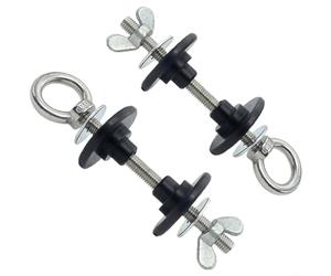 GANCEI 2Pcs 304 Stainless Steel Resistance Band Pegs For Power Rack Machine With Adjustable Hole 16-26 Mm For Squat Rack Or Multi-Gym