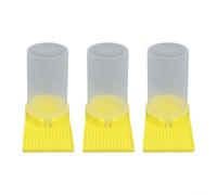 GANCEI 3 Pack Bee Water Feeder, Plastic Hive Entrance Drinker With Basin, Hydration Equipment,For Beekeeping, Garden
