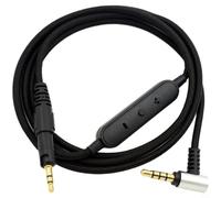 GANCEI 35mm Replacement Audio Cable for ATH M40X M50X M60X M70X Headphones, Nylon for BRAIDED Wire with In-Line Mic and Remote, 12 Metre Black(Wired Model)