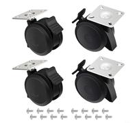 GANCEI 4 Pack Caster Wheels Replacement for Weber for Spirit 200 300 Series Grills Security Locking Mechanism Compatible Models Outdoor Cooking