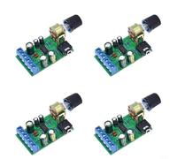 GANCEI 4 Pack TDA2822M Stereo Audio Board, Dual Channel 18-12V DC Amp Module With 35Mm Aux Input And Volume Control For DIY Speaker Projects
