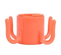 GANCEI 4 Prongs Beach Umbrella Hanging Holder, Adjustable Plastic Hook for Secure Item Storage on Poles, Lightweight Portable Garden Gadget in (orange)